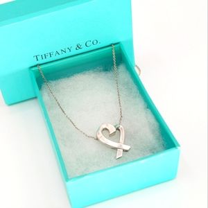 Tiffany & Co. Paloma -RARE- XL Size Paloma Picasso Loving Heart Silver Necklace